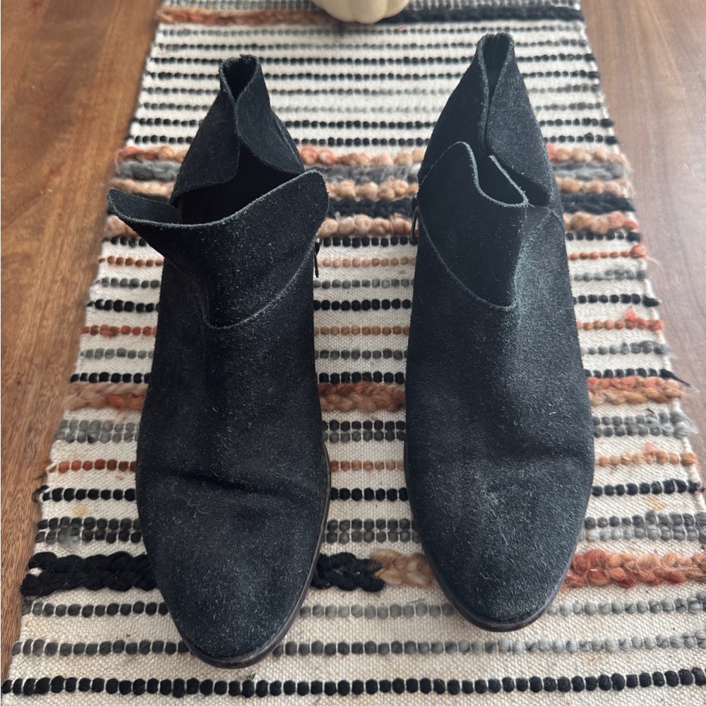 Women’s Black Suede Ankle Boots